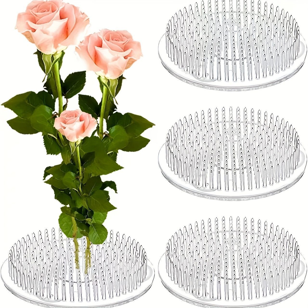 원형 이케바나 줄기 홀더 흡착판 투명 꽃꽂이 받침대 꽃 - Florist Supply Bulk 리뷰 및 가격