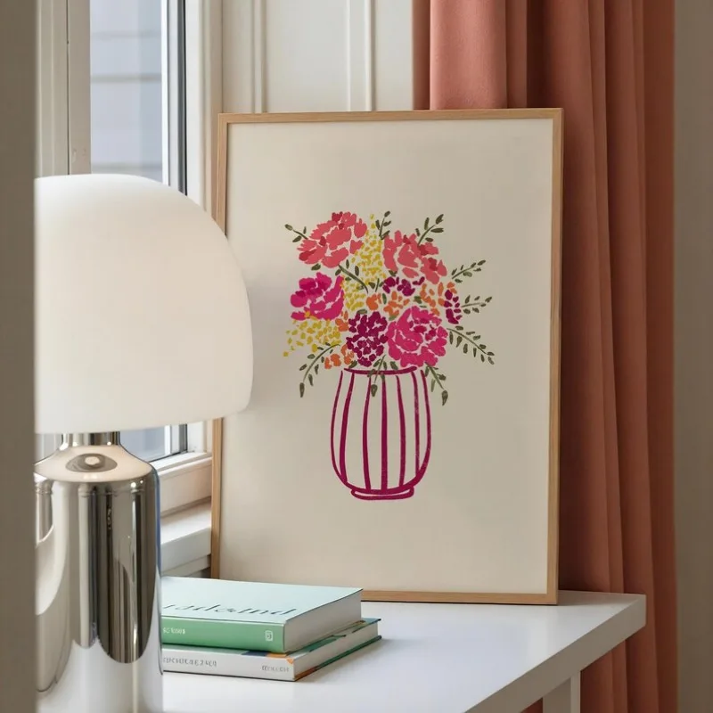 액자 없는 캔버스 그림 1개, 미니멀리즘 스타일의 정물 - Florist Supply Vases 리뷰 및 가격