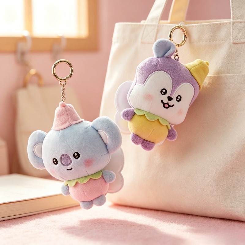 BT21 벚꽃 시리즈 봉제 인형 키링, 귀엽고 깜찍한  - Supply Florist 리뷰 및 가격