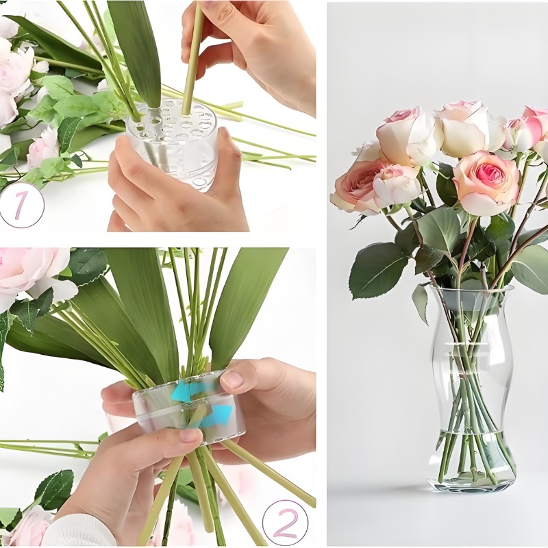 나선형 줄기 홀더 튼튼한 명확한 꽃꽂이 홀더 DIY 꽃 - Florist Supply Bulk 리뷰 및 가격